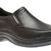 Battery Park Service Black Leather Slip-On Shoe