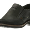 ECCO Turn Black Leather Gore-Tex Waterproof Slip-On Shoe