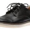 McGuffey Plain Toe Black Leather Derby Sneaker