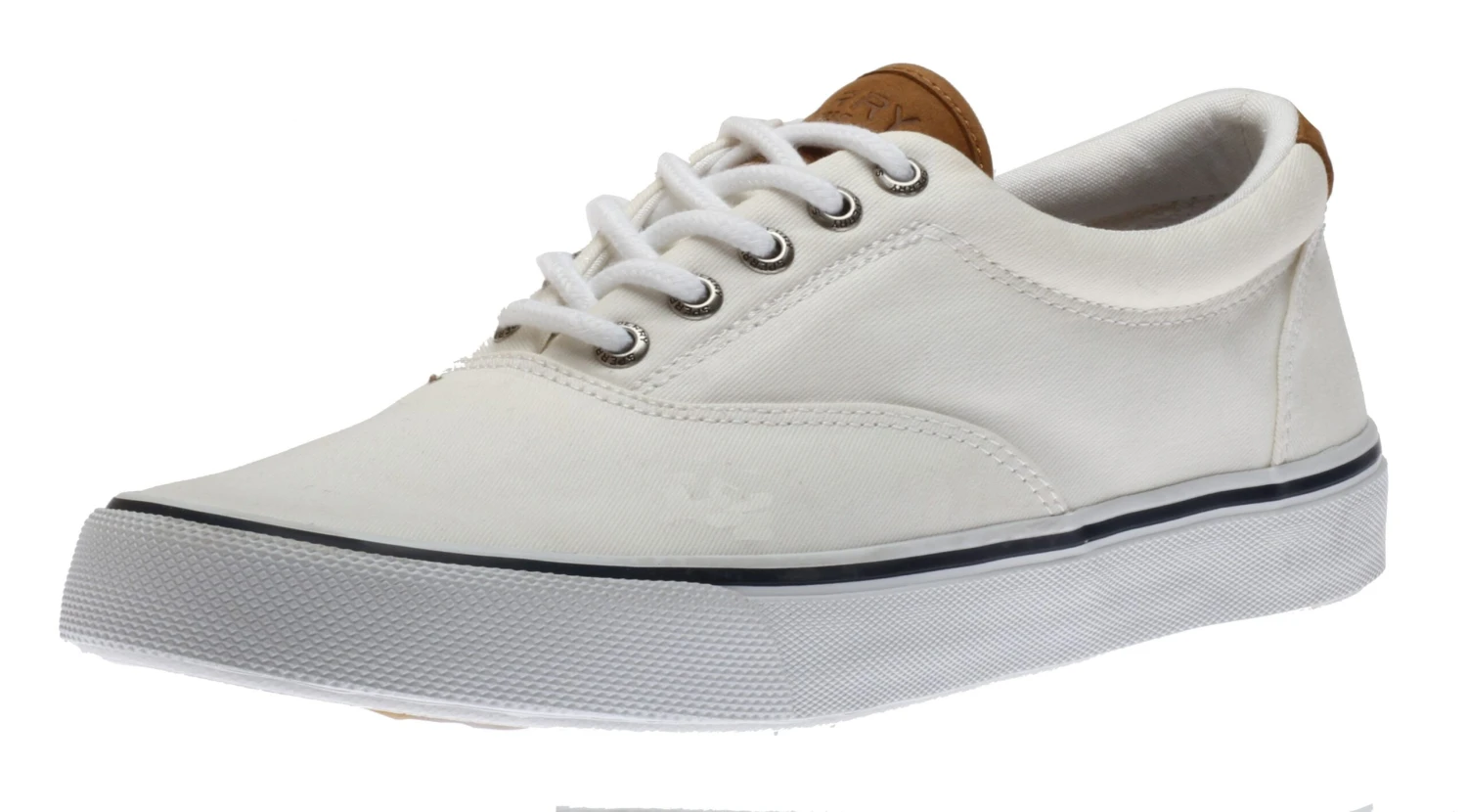 Sperry Striper II CVO White Canvas Lace-Up Sneaker - Image 3