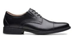 Clarks Whiddon Cap Toe Black Leather Oxford Dress Shoe