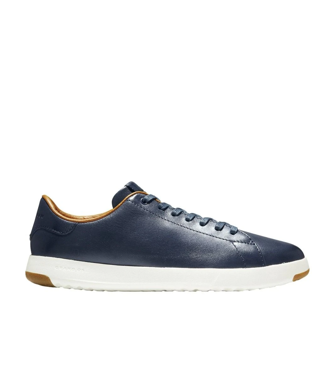 Cole Haan GrandPrø Blue Leather Lace-Up Tennis Sneaker - Image 2