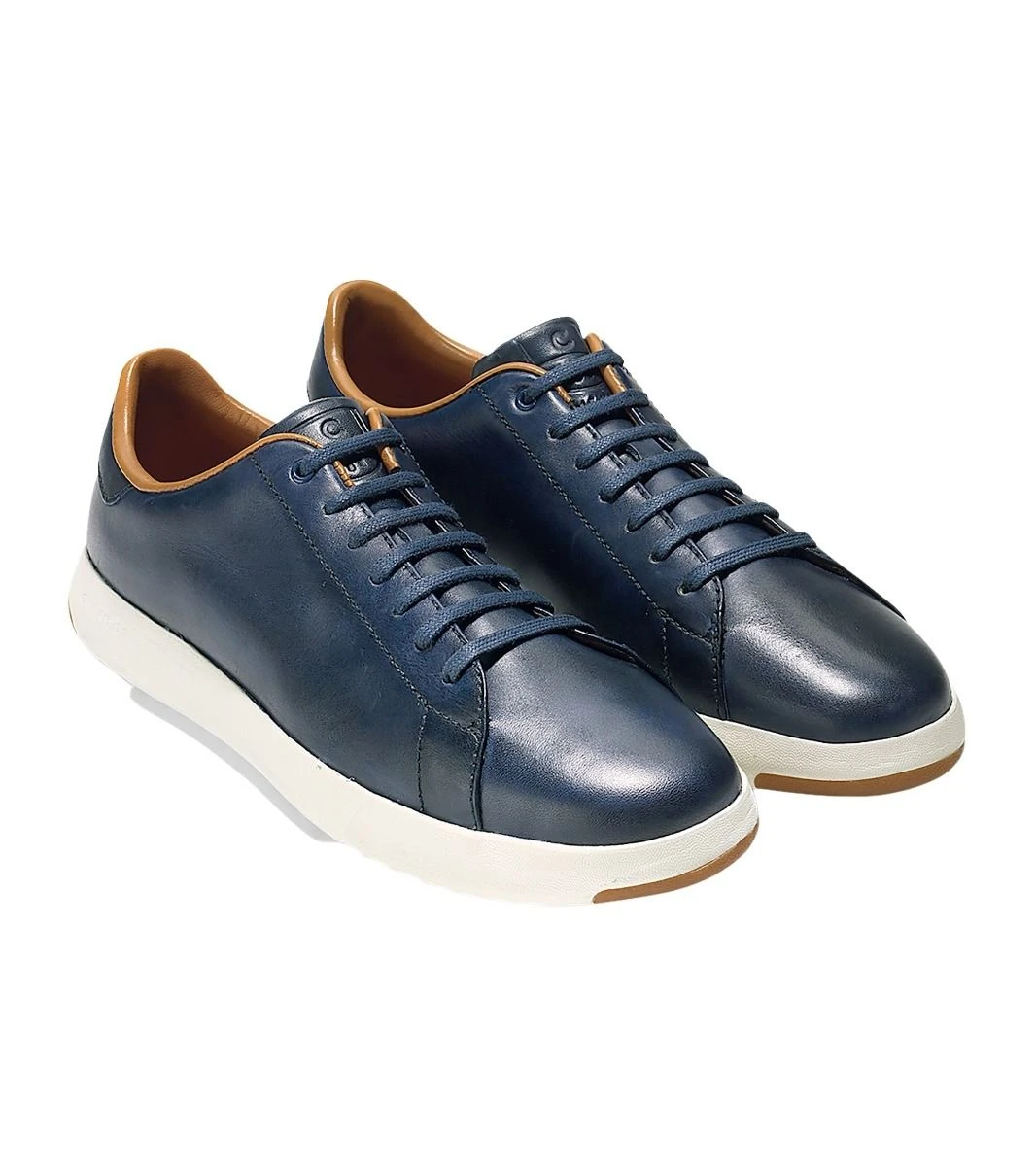 Cole Haan GrandPrø Blue Leather Lace-Up Tennis Sneaker - Image 6