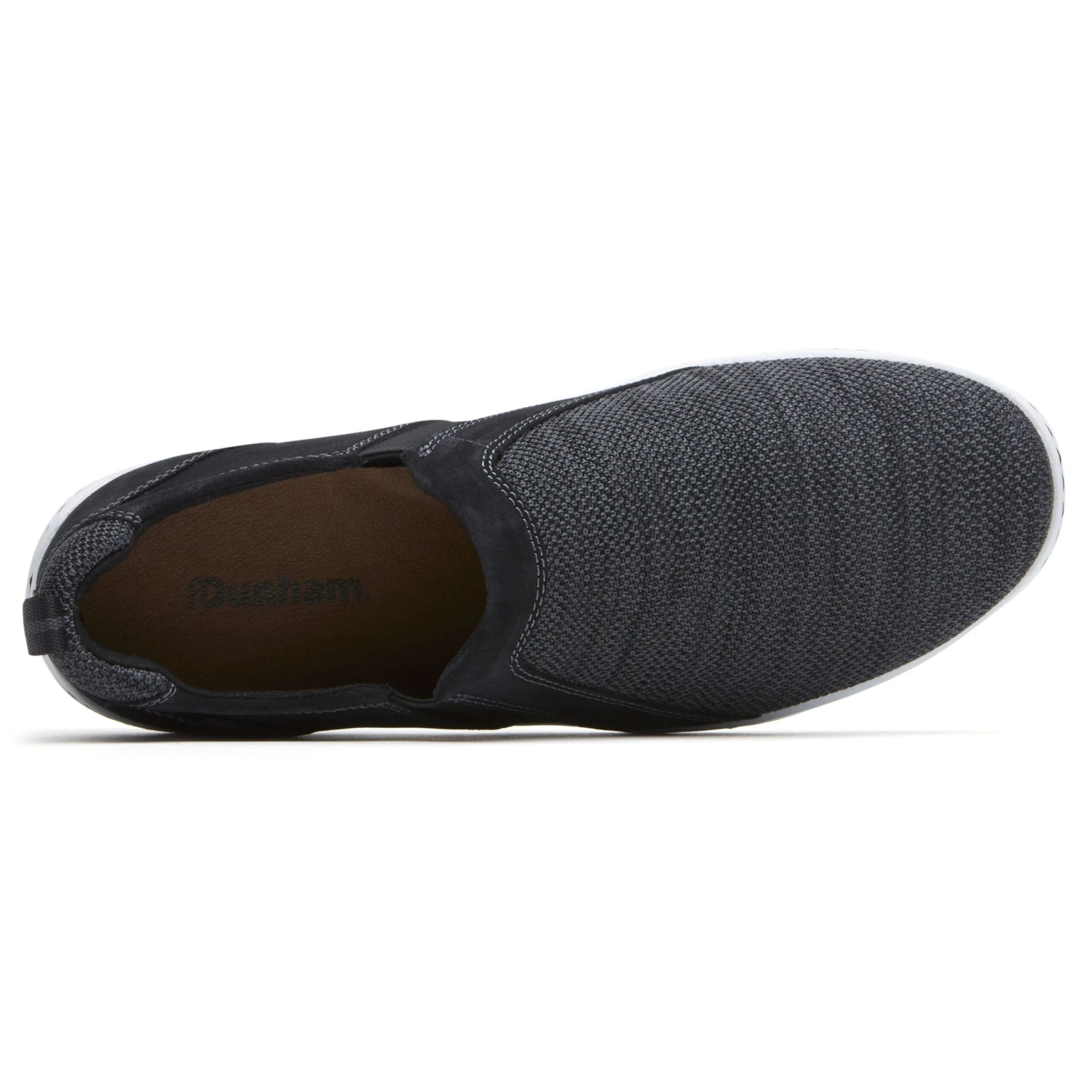 FitSmart Black Double Gore Slip-On Shoe - Image 2