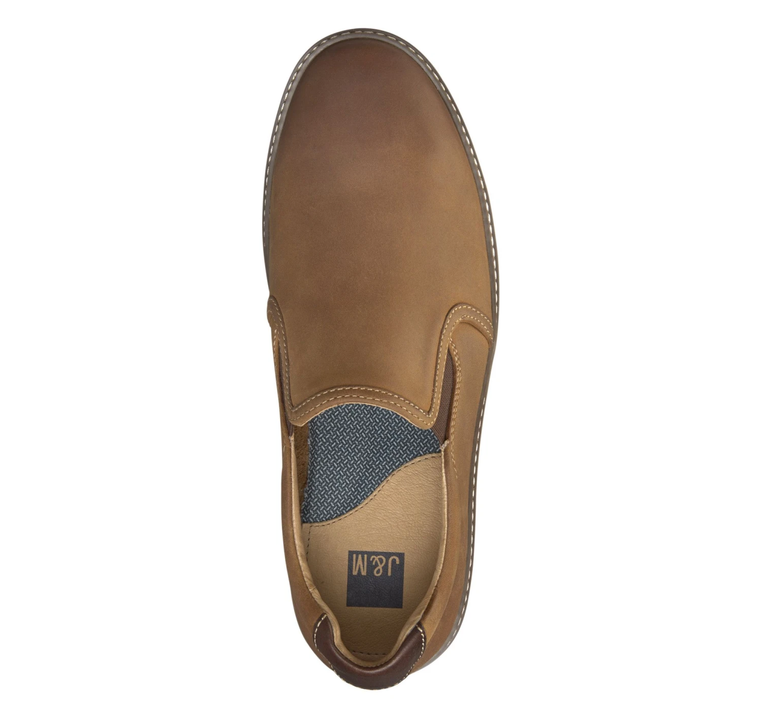 McGuffey Tan Brown Leather Slip-On Sneaker - Image 2