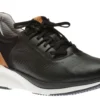 XC4 TR1-Luxe Hybrid Black Leather Lace-Up Sneaker