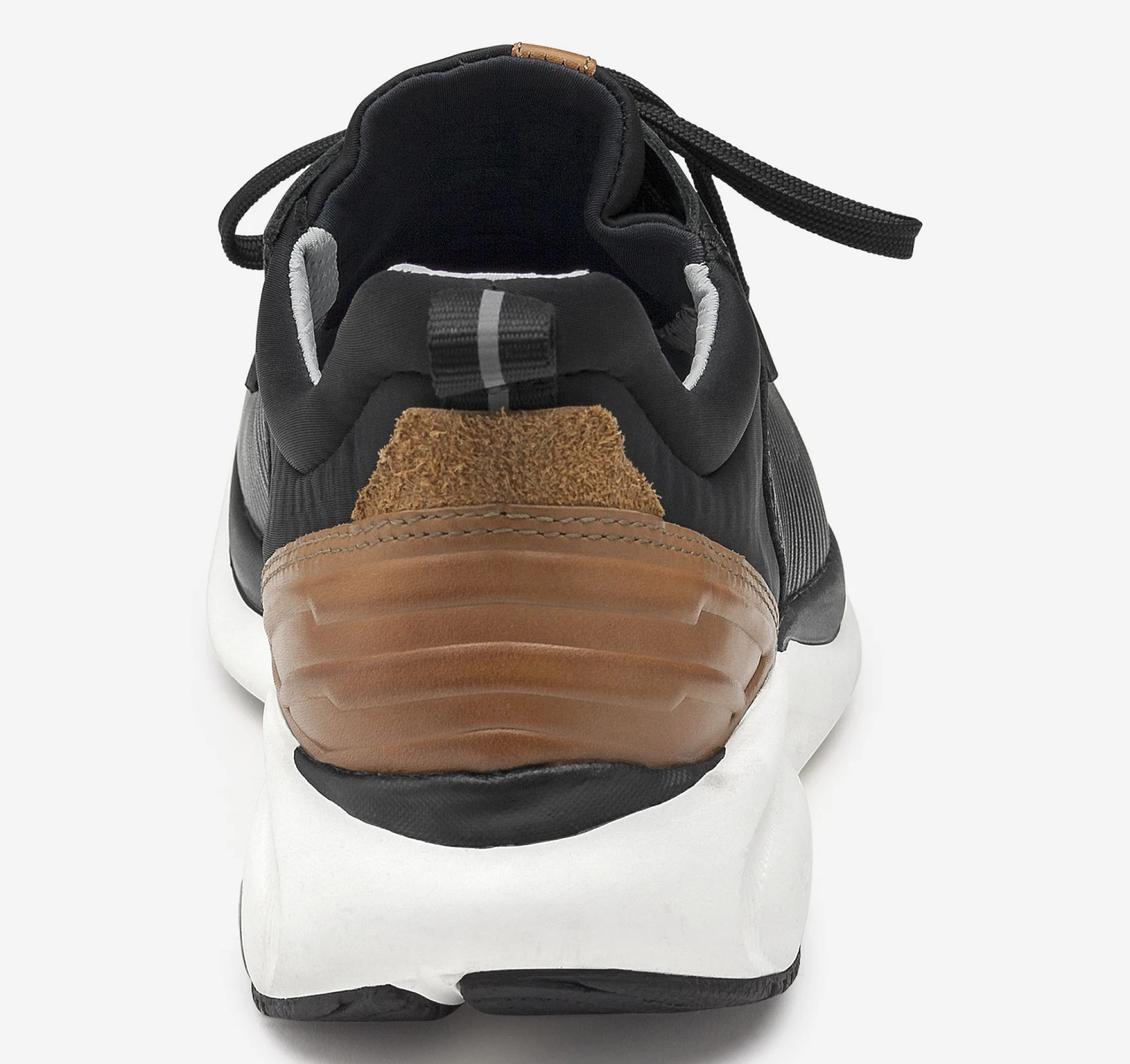 XC4 TR1-Luxe Hybrid Black Leather Lace-Up Sneaker - Image 4