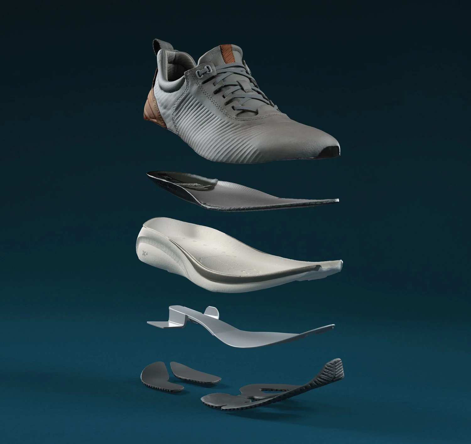 XC4 TR1-Luxe Hybrid Black Leather Lace-Up Sneaker - Image 6