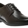 Rockport Taylor Black Leather Plain Toe Oxford Dress Shoe